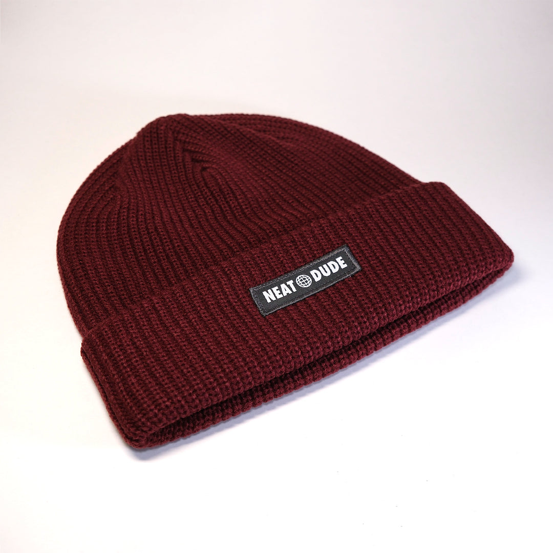 Globe Beanie - Ruby