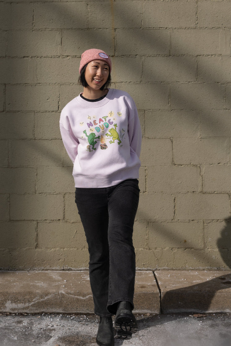 Women's Frog Crewneck - Orchid