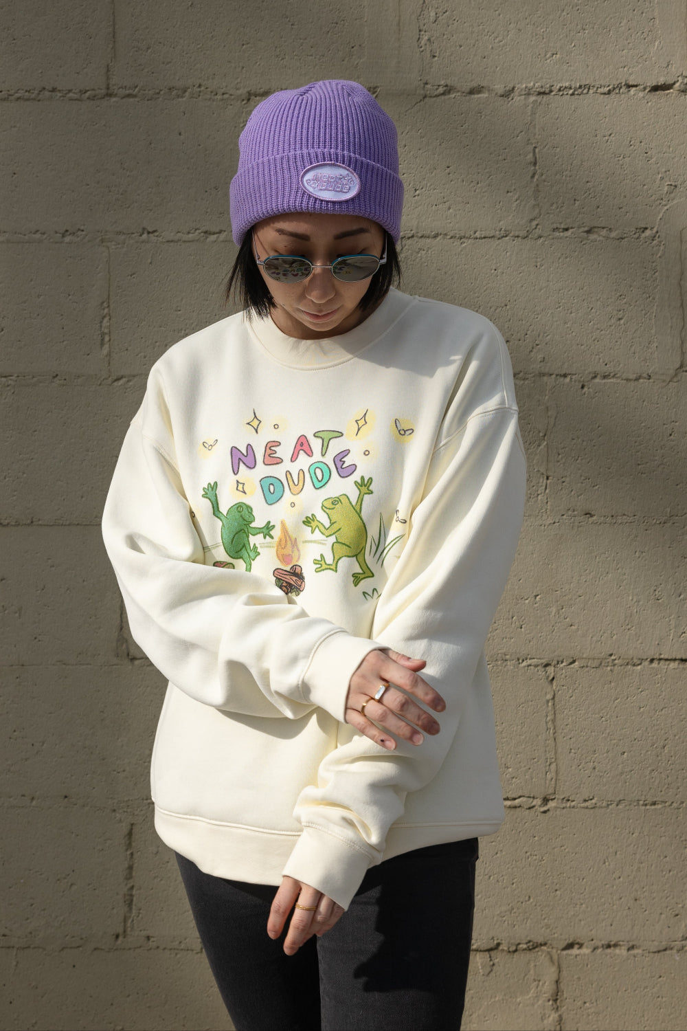 Frog Crewneck - Butter