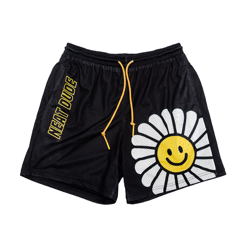 Mesh Shorts - Flower