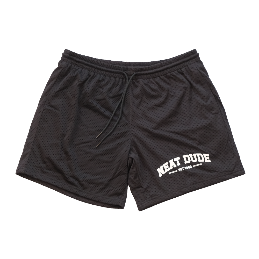 Varsity Mesh Shorts - Black