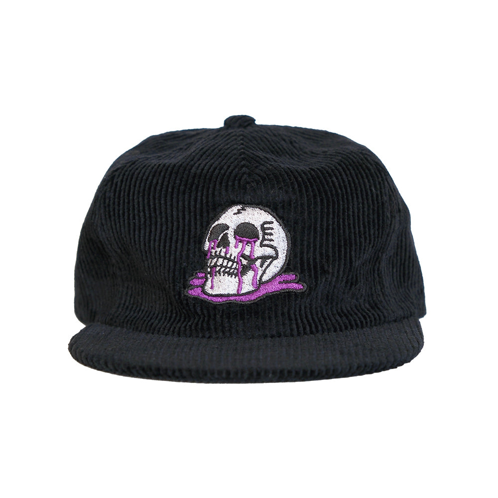 Corduroy Skull Puddle Hat - Black